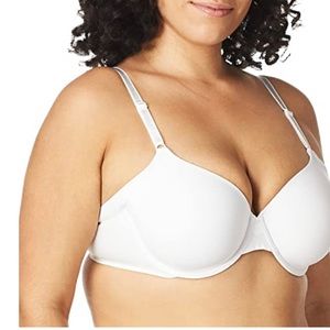 Olga Women's No Side Effects Underwire Contour Bra  in White size 36DD NEW